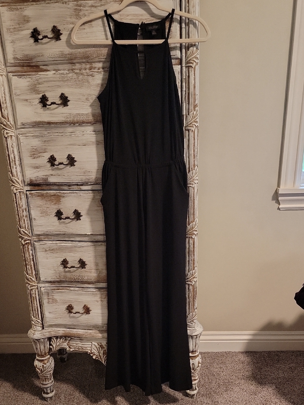 Black Sleeveless Jumpsuit